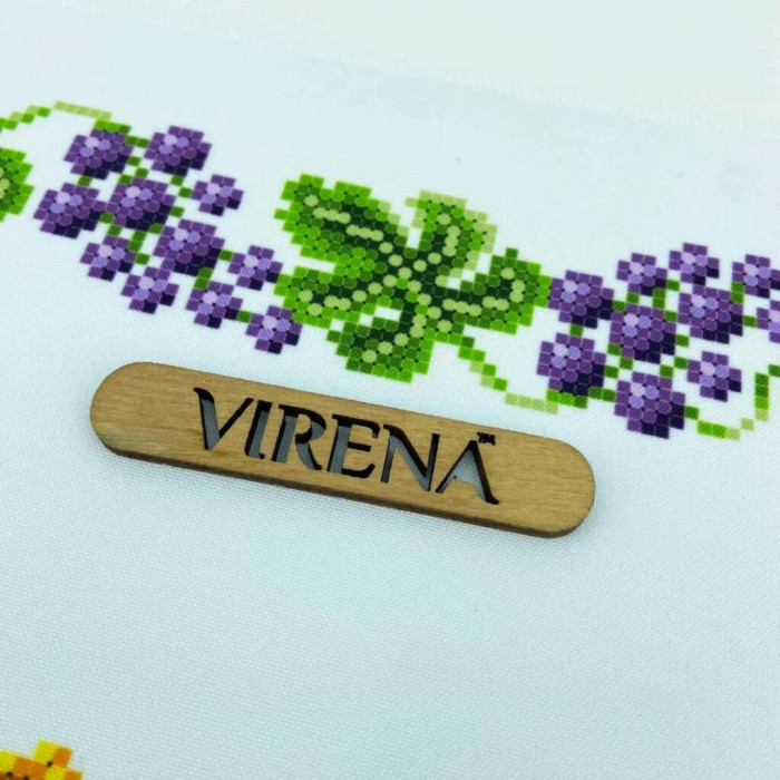РКВ_107 Virena Заготовка для вишивки бісером - Рушник до Спаса великий на кошик, 33x51 см (габардин)