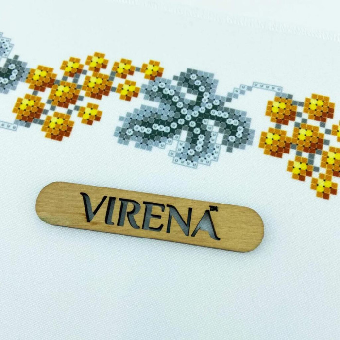 РКВ_108 Virena Заготовка для вишивки бісером - Рушник до Спаса великий на кошик, 33x51 см (габардин)