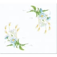 РТ 060 Чарівна мить Заготовка для вишивки друкованим хрестиком - Ромашки 40x40 см, Aida16