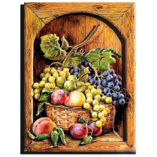 РТ150187 Натюрморт з фруктами. Папертоль. Набір картини з паперу