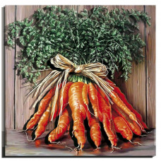 РТ150300 Букет моркви. Папертоль. Набір картини з паперу