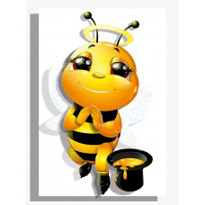 РТ150324 Бджілка кохання. Папертоль. Набір картини з паперу