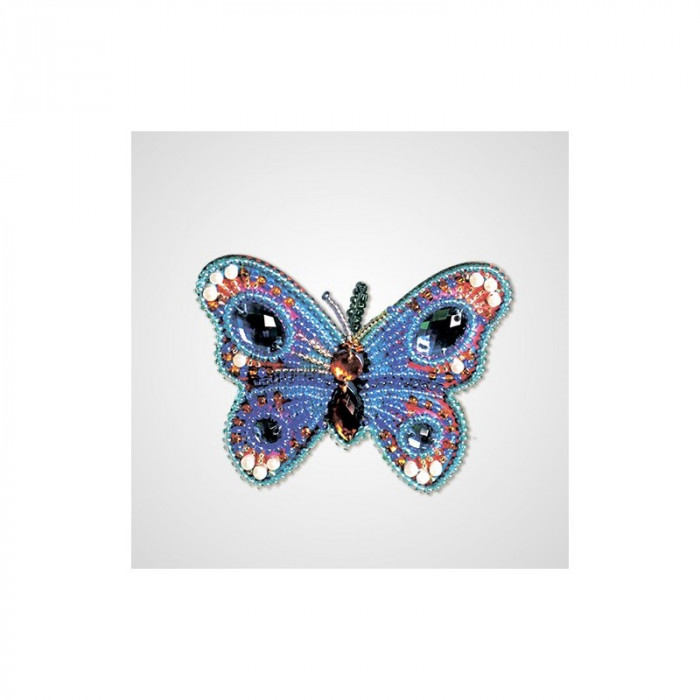 РВ2002 Підвіска Блакитний метелик. Nova stitch. Набір для вишивки бісером