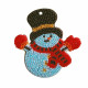 РВ2201 Підвіска Сніговик в циліндрі. Nova stitch. Набір для вишивки бісером(Знятий з виробництва)