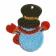 РВ2201 Підвіска Сніговик в циліндрі. Nova stitch. Набір для вишивки бісером(Знятий з виробництва)
