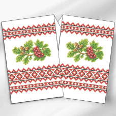 РВМ_052 Virena Заготовка для вишивки бісером - Весільний рушник малий 20x140 см (габардин)