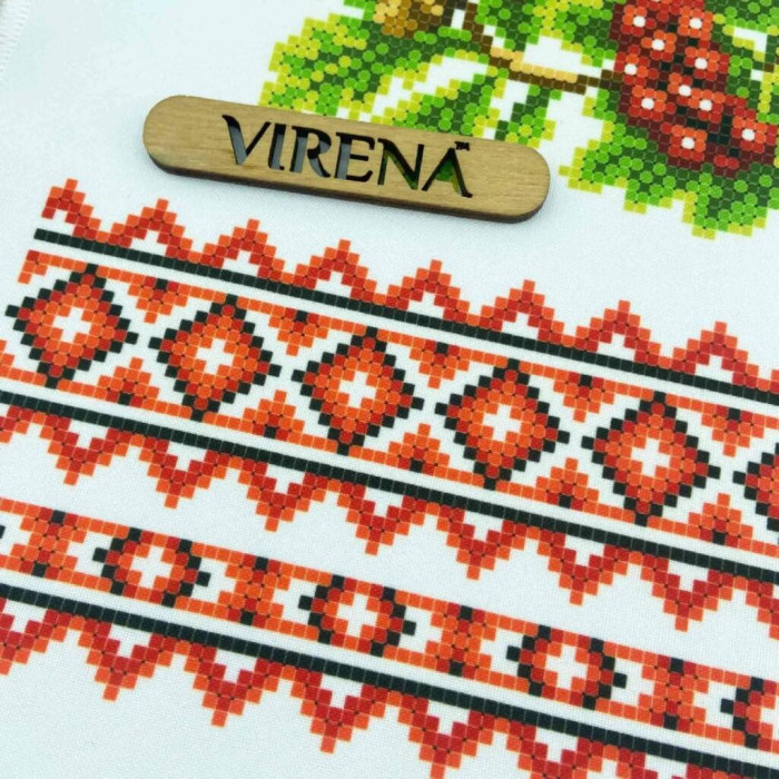 РВМ_052 Virena Заготовка для вишивки бісером - Весільний рушник малий 20x140 см (габардин)
