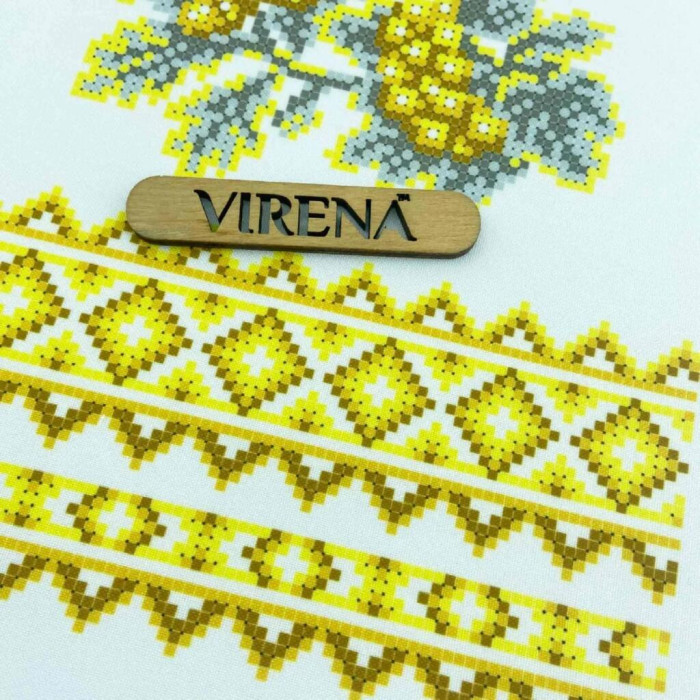 РВМ_053 Virena Заготовка для вишивки бісером - Весільний рушник малий 20x140 см (габардин)