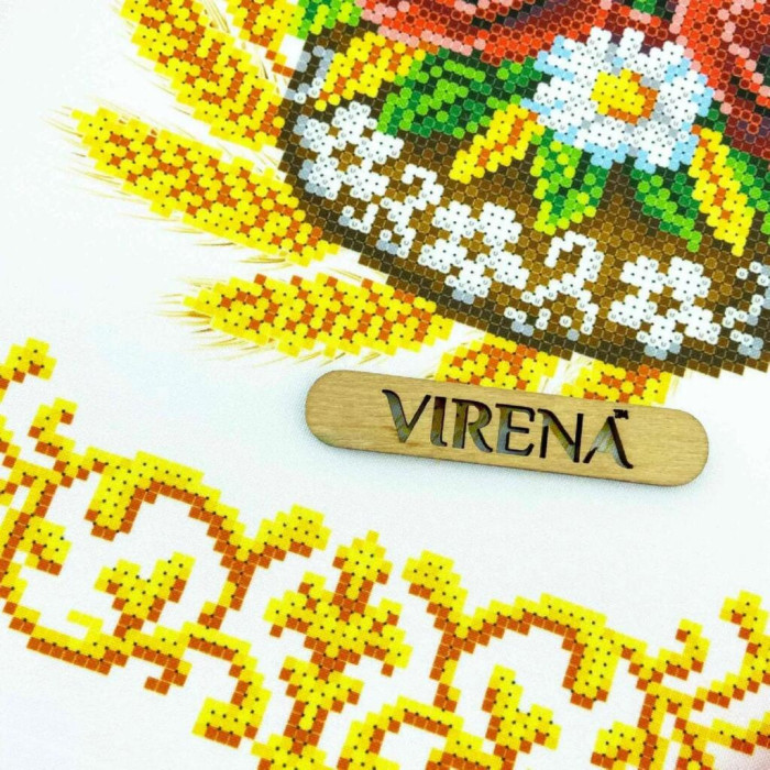 РВМ_054 Virena Заготовка для вишивки бісером - Весільний рушник малий, 20x140 см (габардин)