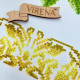 РВВ_059 Virena Заготовка для вишивки бісером - Рушник весільний Червоні троянди з золотом 35x190 см (габардин)