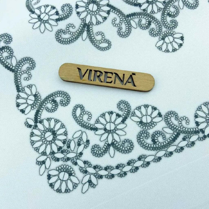 РВВ_069 Virena Заготовка для вишивки бісером та бусинами - Рушник весільний великий в сріблі 35x190 см (схема на габардині) РВВ_069 Virena Заготовка для вишивки бісером та бусинами - Рушник весільний великий в сріблі 35x190 см (схема на габардині)