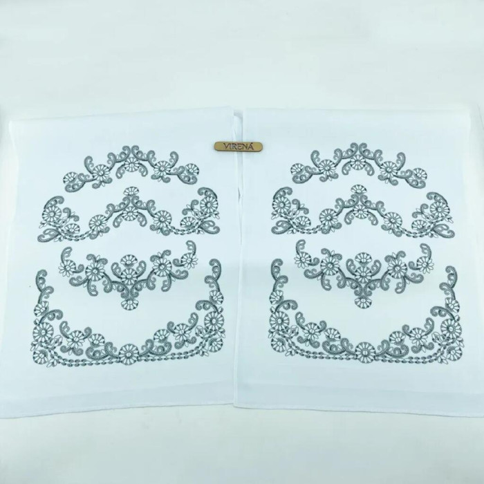 РВВ_069 Virena Заготовка для вишивки бісером та бусинами - Рушник весільний великий в сріблі 35x190 см (схема на габардині) РВВ_069 Virena Заготовка для вишивки бісером та бусинами - Рушник весільний великий в сріблі 35x190 см (схема на габардині)