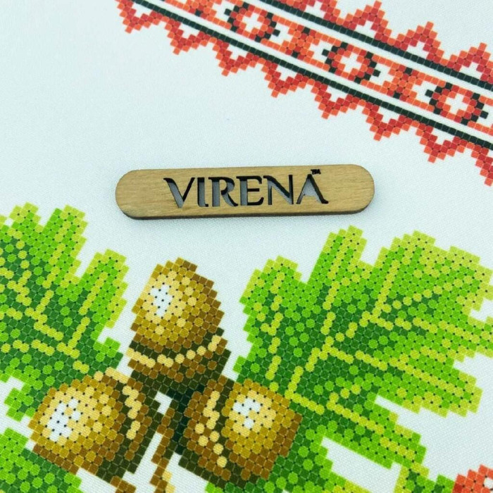 РВВ_071 Virena Заготовка для вишивки бісером - Весільний рушник великий 35x190 см (габардин)