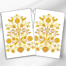 РВВ_075 Virena Заготовка для вишивки бісером - Весільний рушник великий, 35x190 см (габардин)