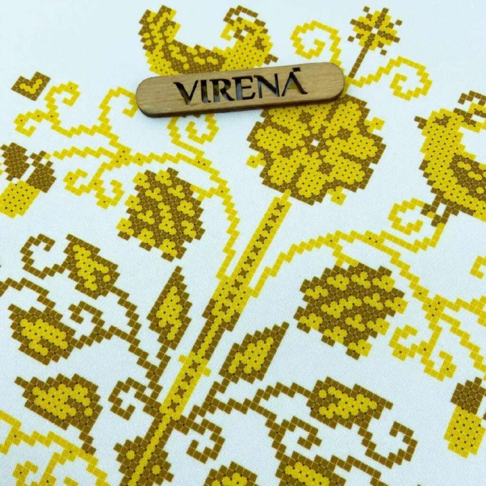 РВВ_075 Virena Заготовка для вишивки бісером - Весільний рушник великий, 35x190 см (габардин)