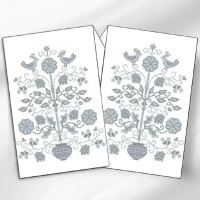 РВВ_076 Virena Заготовка для вишивки бісером - Весільний рушник великий, 35x190 см (габардин)