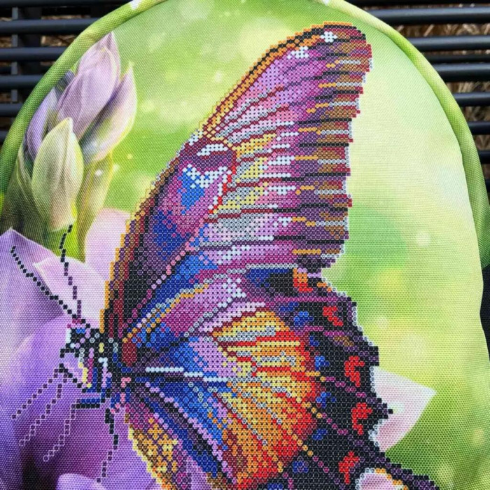 ТБ_Рюкзак_801 Virena Набір для вишивки бісером - Рюкзак Метелик, 24x30x8 см