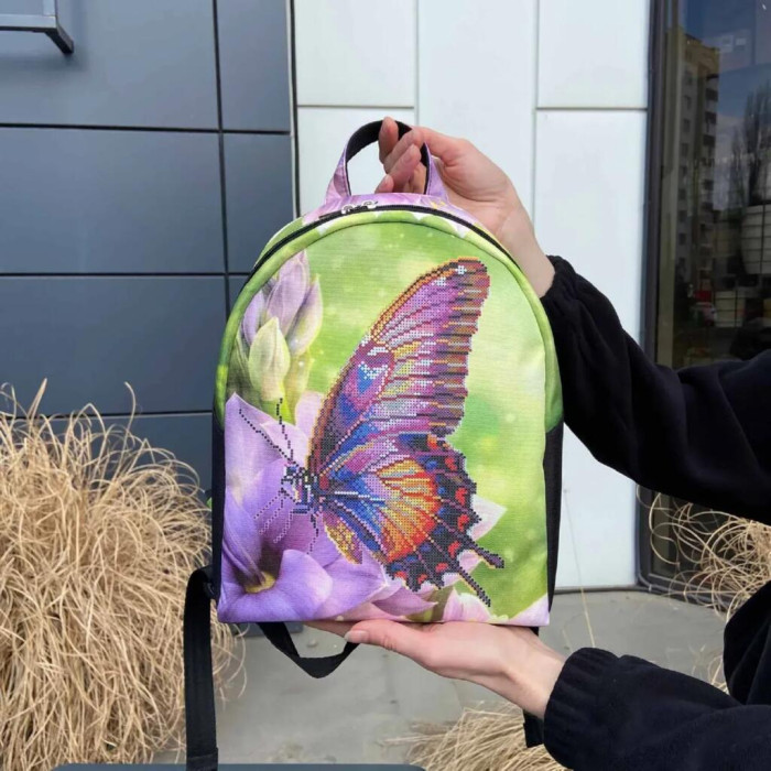 Рюкзак_801 Virena Заготовка для вишивки бісером - Рюкзак Метелик, 24x30x8 см