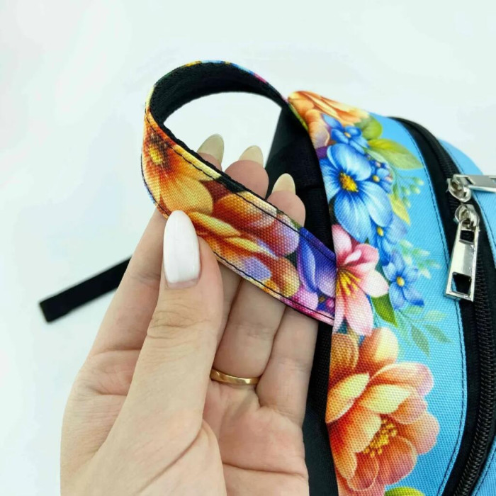 Рюкзак_803 Virena Заготовка для вишивки бісером - Рюкзак Гном з квітами, 24x30x8 см