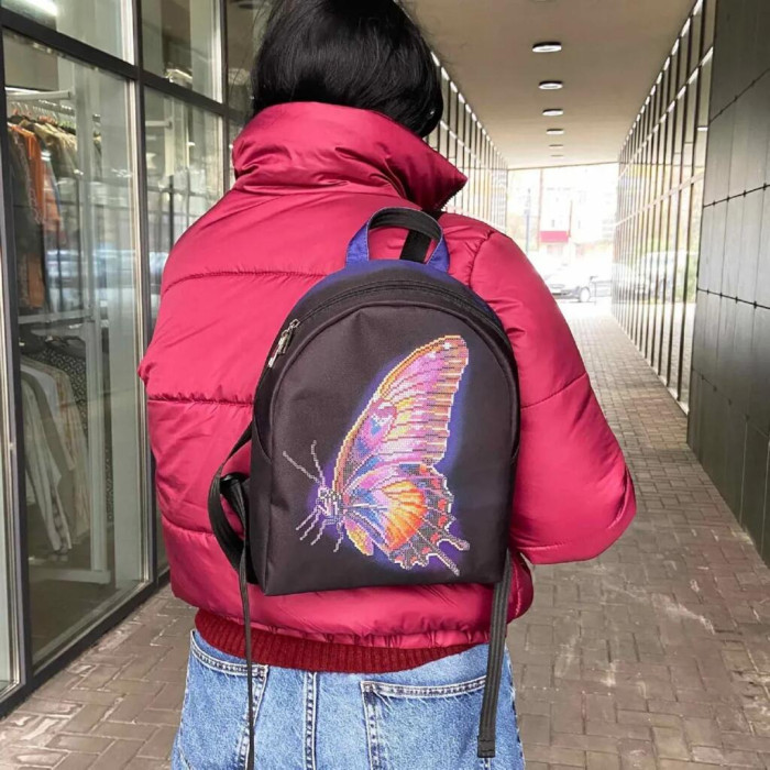 Рюкзак_805 Virena Заготовка для вишивки бісером - Рюкзак Метелик, 24x30x8 см