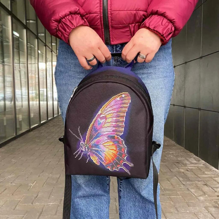 Рюкзак_805 Virena Заготовка для вишивки бісером - Рюкзак Метелик, 24x30x8 см