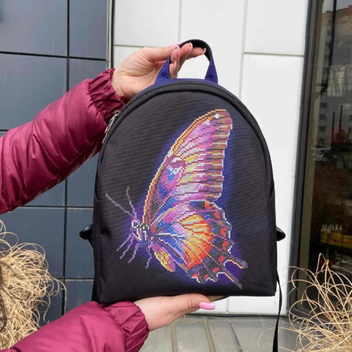 Рюкзак_805 Virena Заготовка для вишивки бісером - Рюкзак Метелик, 24x30x8 см