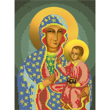S-228 Ченстоховська Ікона Божої Матері. Картини бісером. Схема для вишивки бісером
