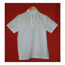 С/кор-6 Сорочка для мальчика, короткий рукав (размер 34). ВДВ. Изделие под вышивку нитками