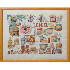 SA02-C Lucas Creations Схема для вишивки рахунковим хрестиком - Мед Le miel 32x24 см, папір