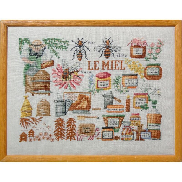 SA02-C Lucas Creations Схема для вишивки рахунковим хрестиком - Мед Le miel 32x24 см, папір