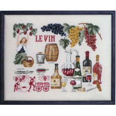 SA05-С Lucas Creations Схема для вишивки рахунковим хрестиком - Вино Le vin 32x24 см, папір