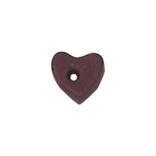 SB005BDXS Button (ґудзик) - Bordeaux Heart, X-Small - Stoney Creek