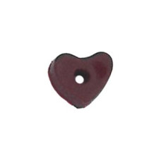 SB005DRDXS Button (ґудзик) - Dark Red Heart, X-Small Stoney Creek