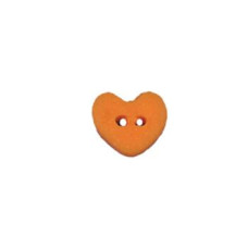 SB005ORS Button (ґудзик) - Orange Heart, Small Stoney Creek