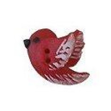 SB007LF Button (ґудзик) - Left-Facing Red Bird Stoney Creek