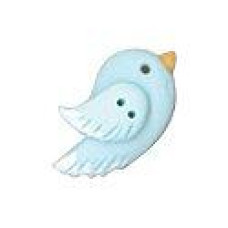 SB021R Button (ґудзик) - Right-Facing Pale Bluebird - Stoney Creek