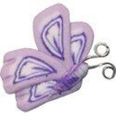 SB025 Button (ґудзик) - Purple & Pink Butterfly Profile - Stoney Creek