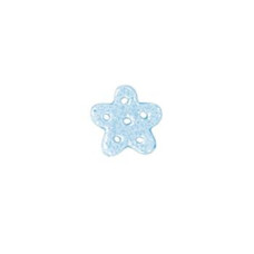 SB035XS Button (ґудзик) - Blue Glitter Snowflake, Extra Small - Stoney Creek