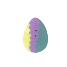 SB053 Button (ґудзик) - Vertical Squiggle Egg - Stoney Creek