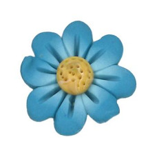 SB059L Button (ґудзик) - Blue Flower Head, Large - Stoney Creek