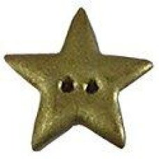 SB060MGS Stoney Creek Ґудзик Button - Metallic Gold Star, Small