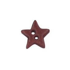 SB060RDS Button (ґудзик) - Red Star, Small - Stoney Creek