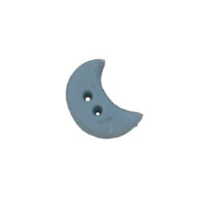 SB061SBS Button (ґудзик) - Slate Blue Crescent Moon, Small - Stoney Creek