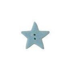 SB062PBS Button (ґудзик) - Pale Blue Glitter Star, Small Stoney Creek