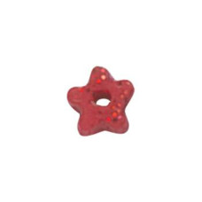 SB062RGXS Button (ґудзик) - Red Glitter Star, Extra Small - Stoney Creek