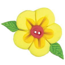SB063L Button (ґудзик) - Aloha Flower, Large - Stoney Creek