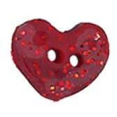 SB066S Stoney Creek Ґудзик Button - Holiday Heart, Small