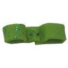 SB069 Button (ґудзик) - Green Glitter Half Bow Stoney Creek