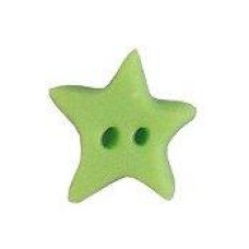 SB072GGM Button (ґудзик) - Glow Green Star, Medium Stoney Creek