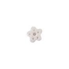 SB080WGXS Stoney Creek Ґудзик Button - White Glitter Snowflake, Extra Small